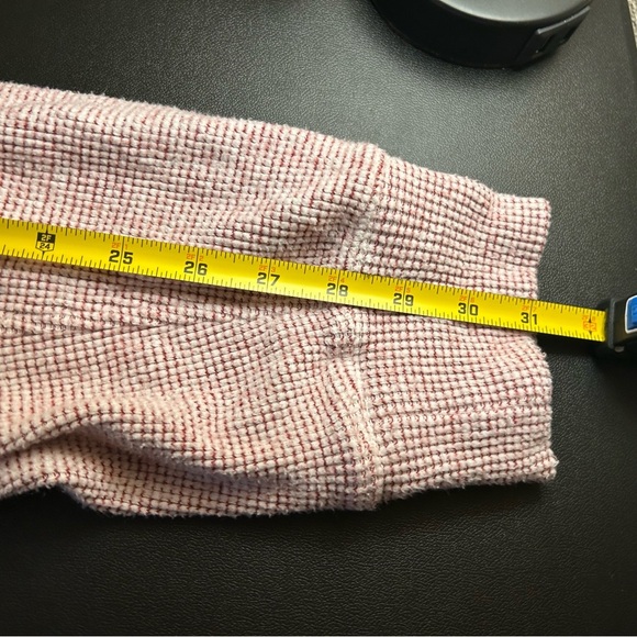 Aerie Women's Large Maroon Soft Oversized Sweatshirt Size XL Waffle Knit Fall - Picture 12 of 12